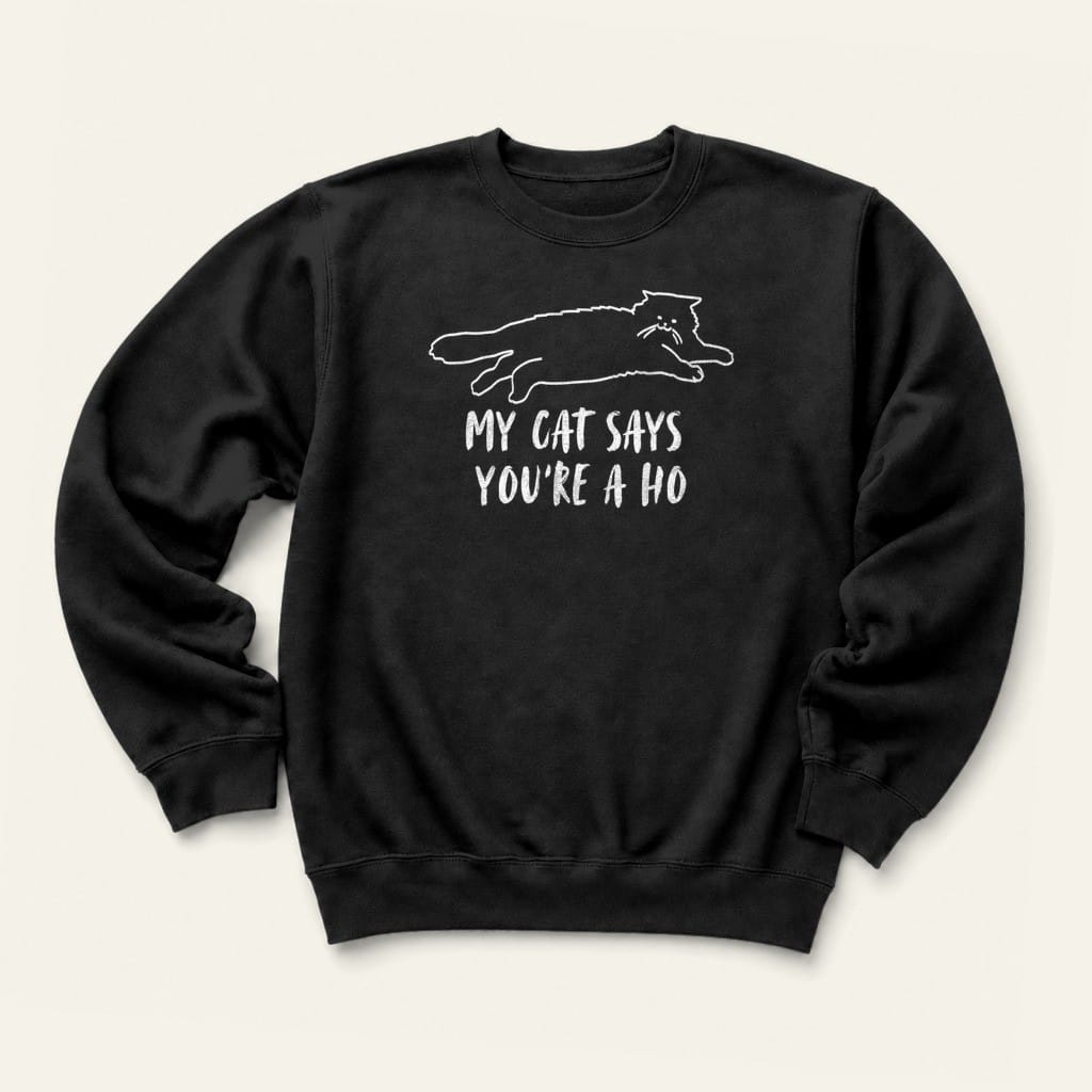 You're A Ho Sweatshirt in Black