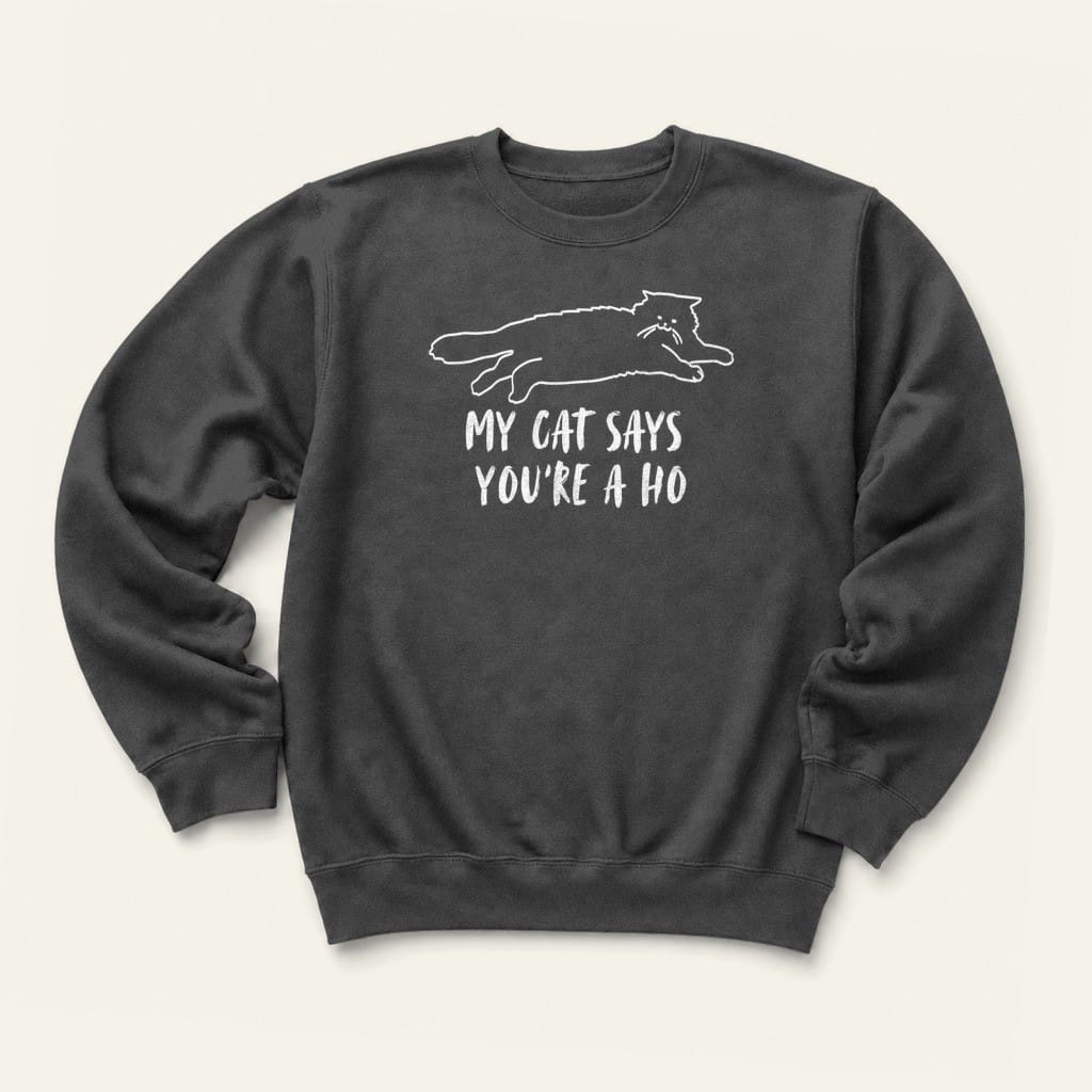 You're A Ho Sweatshirt in Dark Heather